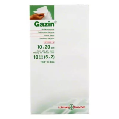 GAZIN Gazlı bez komp. 10x20 cm steril 8 katlı, 5X2 adet