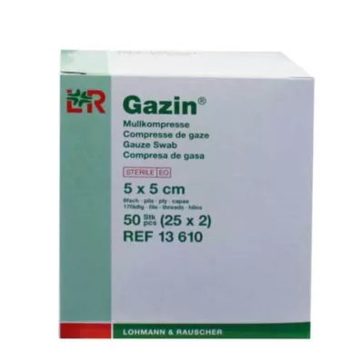 GAZIN Gazlı bez komp. 5x5 cm steril 8 katlı, 25X2 adet