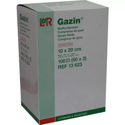 GAZIN Gazlı bez komp. 10x20 cm steril 8 katlı, 50X2 adet GAZIN Gazlı bez komp. 10x20 cm steril 8 katlı, 50X2 adet