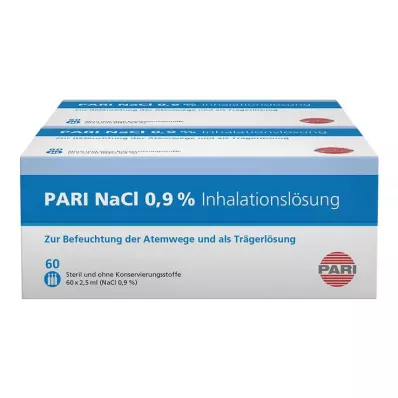 PARI NaCl inhalasyon çözeltisi ampulleri, 120X2,5 ml