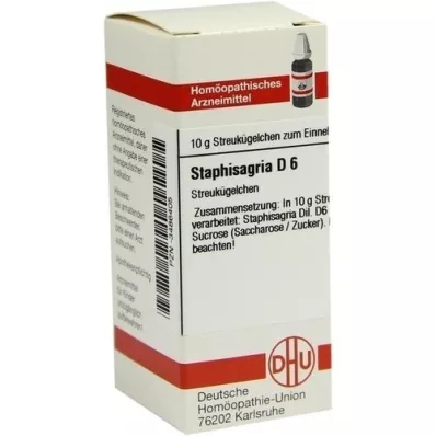 STAPHISAGRIA D 6 globül, 10 g