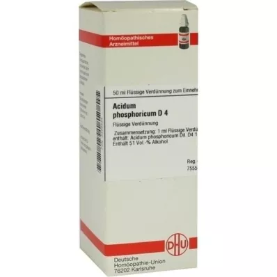 ACIDUM PHOSPHORICUM D 4 seyreltme, 50 ml