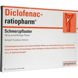 DICLOFENAC-ratiopharm ağrı kesiciler, 5 adet
