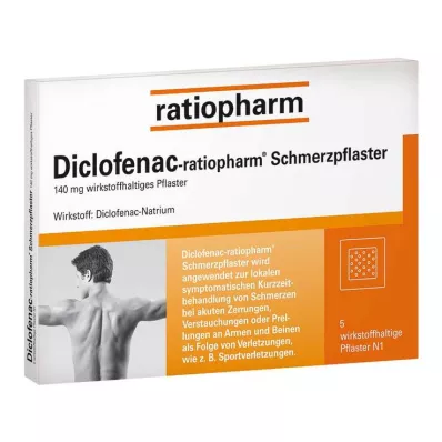 DICLOFENAC-ratiopharm ağrı kesiciler, 5 adet DICLOFENAC-ratiopharm ağrı kesiciler, 5 adet