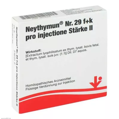 Neythymun No.29 f + k enjeksiyon başına.St. II Ampuller, 5X2 ml