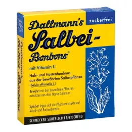 DALLMANNS Sage şekerlemeleri şekersiz, 20 adet