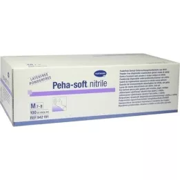 PEHA-SOFT nitril pudrasız eldiven M, 100 adet
