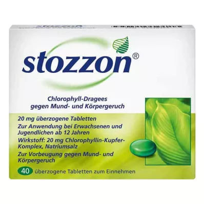STOZZON Klorofil kaplı tabletler, 40 adet STOZZON Klorofil kaplı tabletler, 40 adet