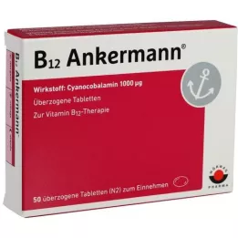 B12 ANKERMANN kaplı tabletler, 50 adet