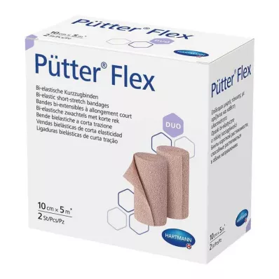 PÜTTER Flex Duo Bandaj 10 cmx5 m, 2 adet PÜTTER Flex Duo Bandaj 10 cmx5 m, 2 adet
