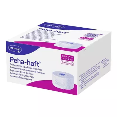 Peha yapışkanlı sabitleme bandajı lateks içermez 2,5 cm x 4 m, 8 adet Peha yapışkanlı sabitleme bandajı lateks içermez 2,5 cm x 4 m, 8 adet