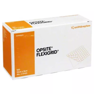 OPSITE Flexigrid şeffaf yara örtüsü 8x10 cm steril, 100 adet OPSITE Flexigrid şeffaf yara örtüsü 8x10 cm steril, 100 adet