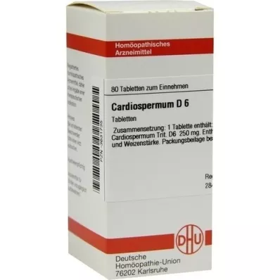 CARDIOSPERMUM D 6 Tablet, 80 Kapsül