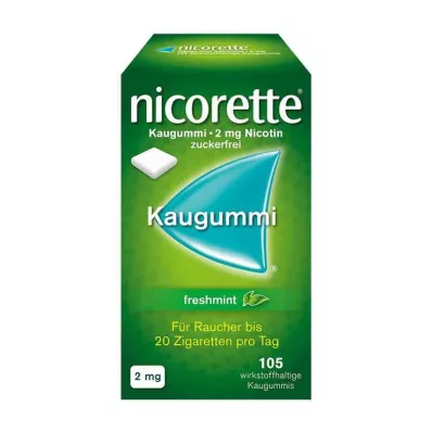 NICORETTE 2 mg taze naneli sakız, 105 adet NICORETTE 2 mg taze naneli sakız, 105 adet