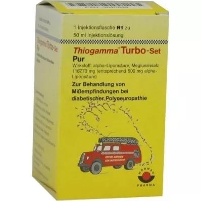 THIOGAMMA Turbo Set Saf enjeksiyon şişeleri, 50 ml