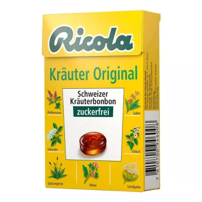 Ricola şekersiz bitkisel tatlılar, 50 gr Ricola şekersiz bitkisel tatlılar, 50 gr