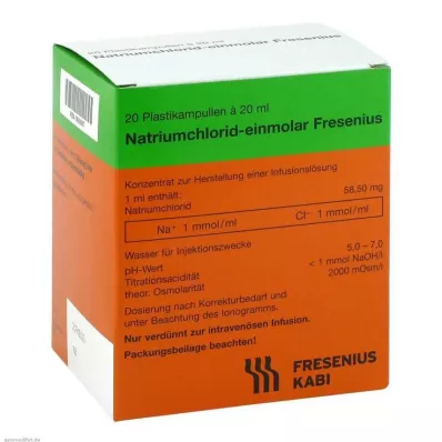 Salin solüsyonu Fres.5.85% plastik infüzyon solüsyonu konsantresi, 20X20 ml