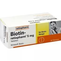 BIOTIN-RATIOPHARM 5 mg tablet, 90 adet