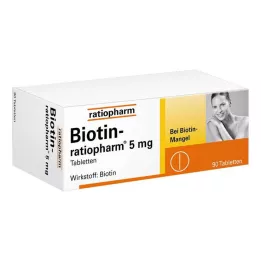 BIOTIN-RATIOPHARM 5 mg tablet, 90 adet