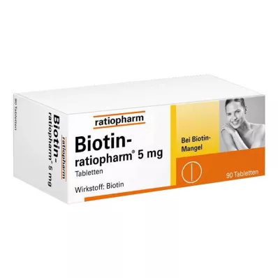 BIOTIN-RATIOPHARM 5 mg tablet, 90 adet