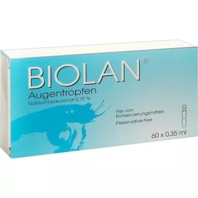 BIOLAN Göz damlası tek dozluk pipetler, 60X0,35 ml