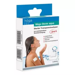 HÖGA-DERM aqua ste.transp.bandaj.yara.açıklığı.ile.5x7 cm, 5 adet