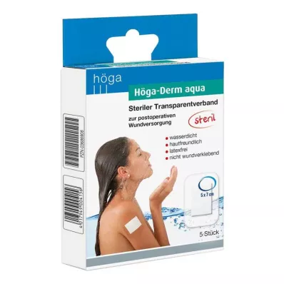 HÖGA-DERM aqua ste.transp.bandaj.yara.açıklığı.ile.5x7 cm, 5 adet