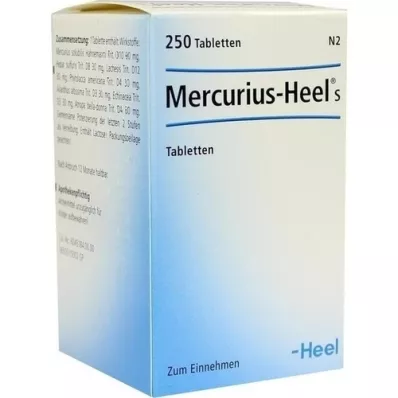 MERCURIUS HEEL S Tabletler, 250 adet