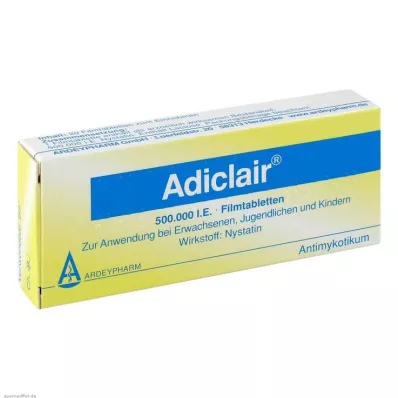ADICLAIR Film kaplı tabletler, 20 adet ADICLAIR Film kaplı tabletler, 20 adet