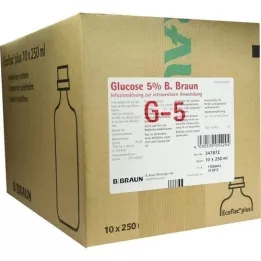 GLUCOSE %5 B.Braun Ecoflac Plus, 10X250 ml