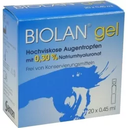 BIOLAN Jel göz damlası, 20X0,45 ml