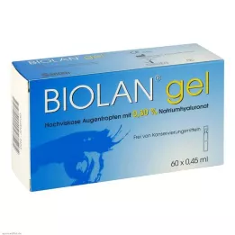BIOLAN Jel göz damlası, 60X0,45 ml