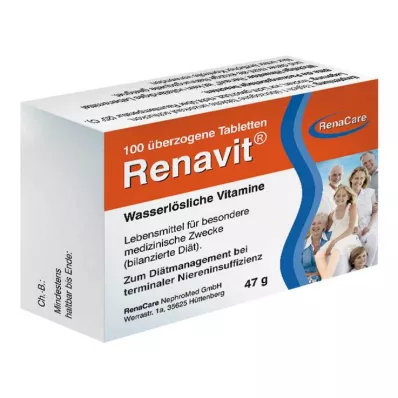 RENAVIT kaplamalı tabletler, 100 adet RENAVIT kaplamalı tabletler, 100 adet