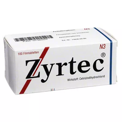 ZYRTEC Film kaplı tabletler, 100 adet ZYRTEC Film kaplı tabletler, 100 adet