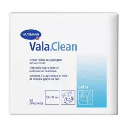 VALACLEAN Ekstra tek kullanımlık mendil, 50 adet