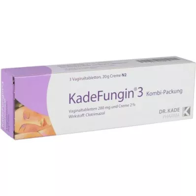 KADEFUNGIN 3 Combip.20 g krem+3 vajinal tablet, 1 adet