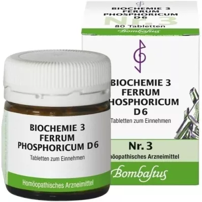 BIOCHEMIE 3 Ferrum phosphoricum D 6 tablet, 80 adet
