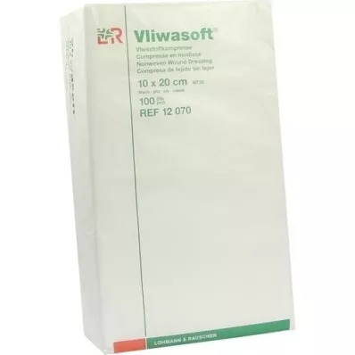 VLIWASOFT Dokumasız kompresler 10x20 cm steril olmayan 4l, 100 adet