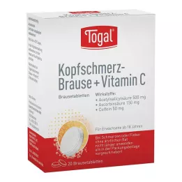 TOGAL Baş Ağrısı Efervesan + Vit.C Efervesan Tablet, 20 Kapsül