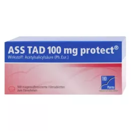 ASS TAD 100 mg enterik kaplı film kaplı tabletleri korur, 100 adet