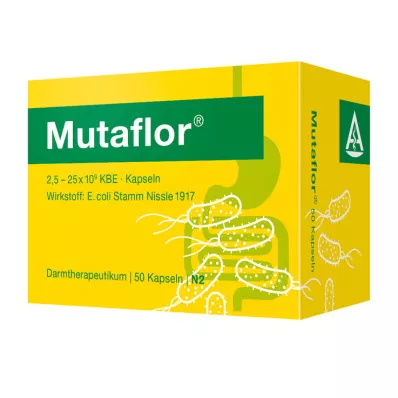 Mutaflor mideye dayanıklı kapsüller, 50 adet Mutaflor mideye dayanıklı kapsüller, 50 adet