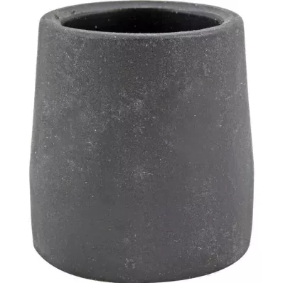 KRÜCKENKAPSEL Yürüme çerçeveleri için 28 mm siyah çelik uç, 1 adet