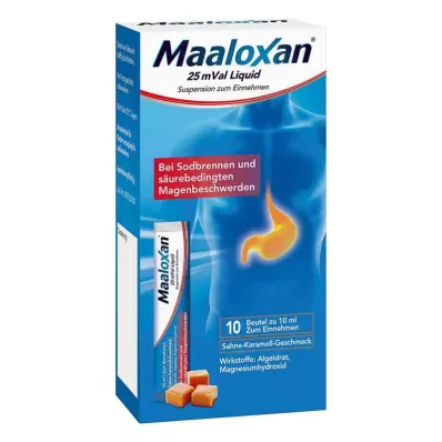 MAALOXAN 25 mVal Sıvı, 10X10 ml MAALOXAN 25 mVal Sıvı, 10X10 ml
