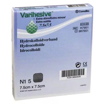 VARIHESIVE ekstra ince 7,5x7,5 cm HKV hidroaktif, 5 adet