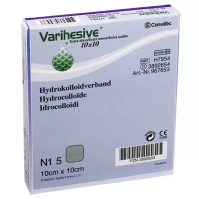 VARIHESIVE ekstra ince 10x10 cm HKV hidroaktif, 5 adet