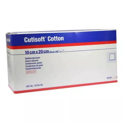 Cutisoft Pamuk Kompresyon 10x20cm steril 8li (25x2 adet)