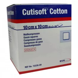 CUTISOFT Pamuk Kompres.10x10 cm ster.12 kat, 25X2 adet