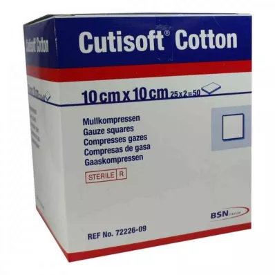 CUTISOFT Pamuk Kompres.10x10 cm ster.12 kat, 25X2 adet CUTISOFT Pamuk Kompres.10x10 cm ster.12 kat, 25X2 adet