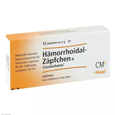 HÄMORRHOIDAL Suppository N Cosmochema, 12 adet