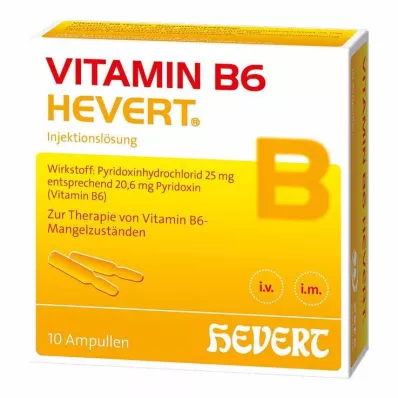 B6 Vitamini Hevert ampulleri, 10x2 ml